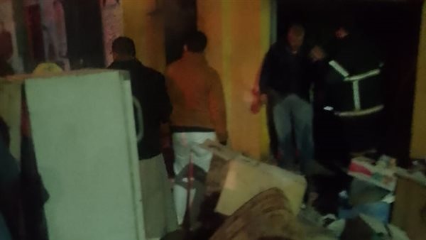 حريق في ورشة بمنشأة