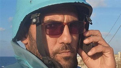 استشهاد الصحفي أحمد اللوح بقصف إسرائيلي على نقطة للدفاع المدني في غزة 