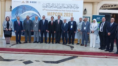 افتتاح فعاليات مؤتمر الشرق الأوسط الدولي لنظم القوي الكهربية بجامعة بنها 