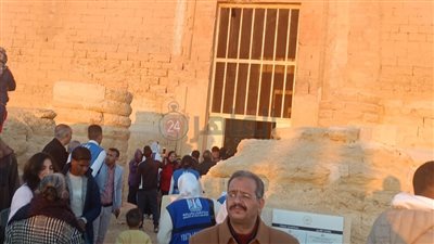 الشمس تتعامد علي قدس الأقداس بمعبد قصر قارون