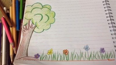 للطلاب المبدعين| رسومات لتزيين الكراسات بـ 7 أفكار جديدة ومبتكرة