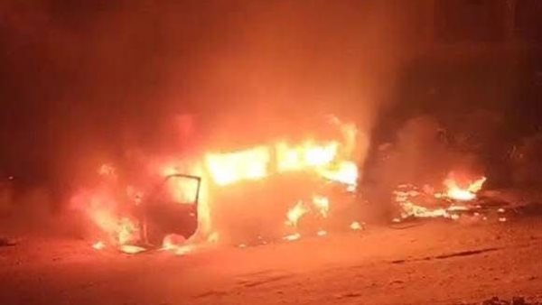 جانب من الحريق