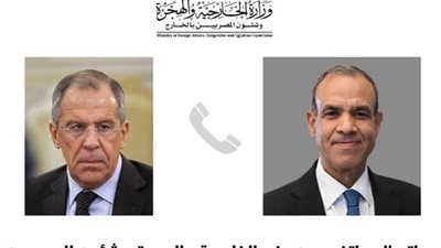 وزير الخارجية ونظيره الروسي يبحثان تطورات الأوضاع في سوريا وغزة 