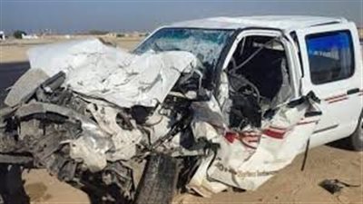 مصرع وإصابة 4 من أسرة واحدة في انقلاب سيارة على صحراوي سوهاج