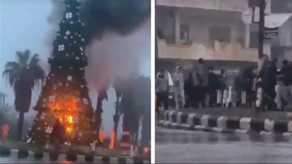 عناصر مسلحة تضرم