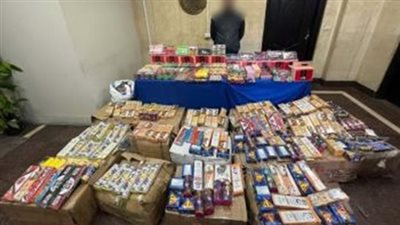 ضبط 15 شخصًا بتهمة الإتجار في الألعاب النارية بالقاهرة وبحوزتهم أكثر من 108 آلاف قطعة 