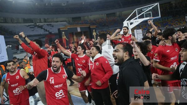 احتفالات لاعبي الأهلي