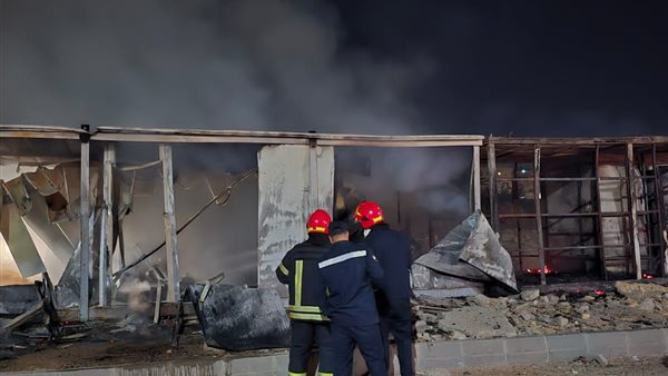 جانب من الحريق 