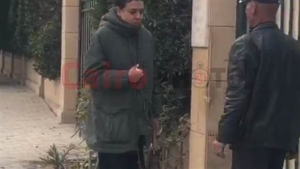 نشوى مصطفى من الجنازة