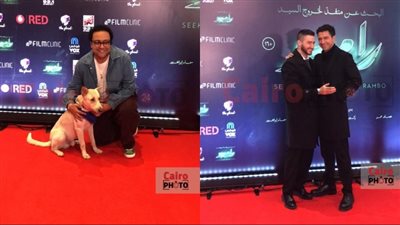 كلب فيلم البحث عن منفذ لخروج السيد رامبو يخطف الأنظار على ريد كاربت العرض الخاص للعمل