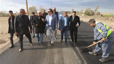 محافظ المنوفية: تكلفة رصف طريق أشمون الكوادي طليا 50 مليون جنيه 
