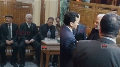 وزير الرياضة وحمدين صباحي وعبد الله رشدي أبرز الحضور في عزاء شقيقة سامح الصريطي