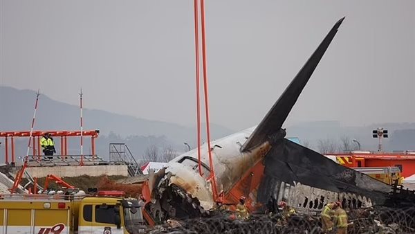 تحطم الطائرة بكوريا