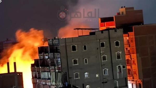 حريق بمخزن خردة بالمحلة