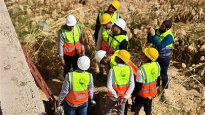 وصول المياه بنسب متفاوتة لأحياء المحمودية والصداقة الجديدة واللوتس بمدينة أسوان