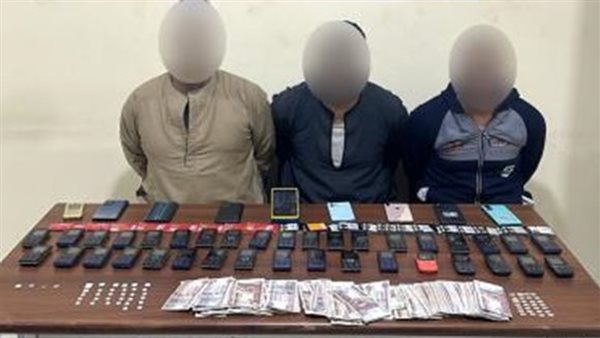 المتهمين والمضبوطات