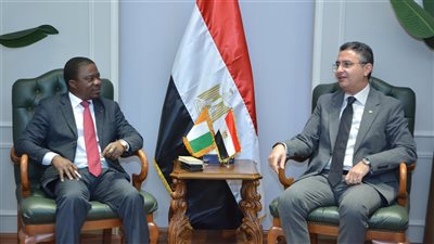 وزير التموين يلتقي سفير كوت ديفوار لبحث سبل التعاون المشترك في المجالات التجارية والصناعات الغذائية