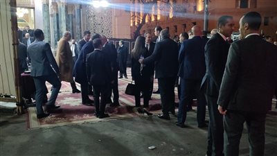 مدبولي ورئيسا النواب والشيوخ يقدمون واجب العزاء في شقيق وزير الخارجية بعمر مكرم| صور 