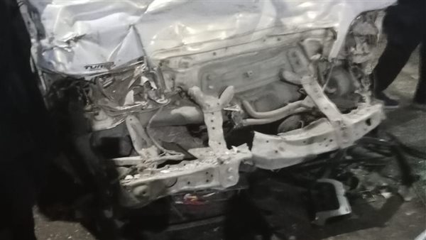 تصادم سيارتين بأسيوط