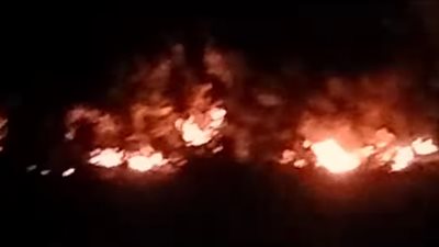 السيطرة على حريق حشائش داخل أرض فضاء ببني سلامة في الجيزة