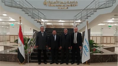 جامعة بنها الأهلية تستقبل وفدا من جامعة العلوم التطبيقية بالأردن