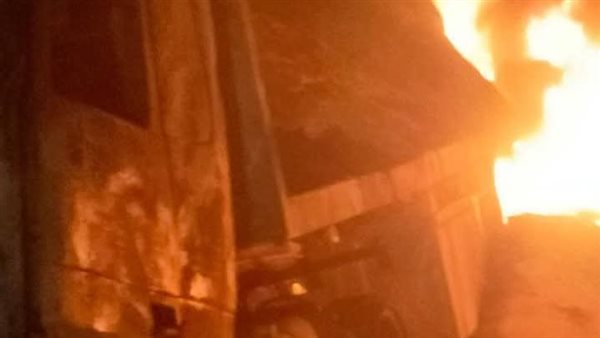 التريلا المحترقة