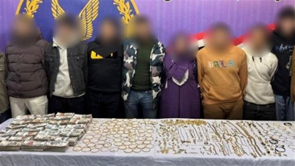 المتهمين والمضبوطات