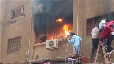 إصابة فتاة في حريق شقة سكنية بمنطقة بيتشو بالمعادي