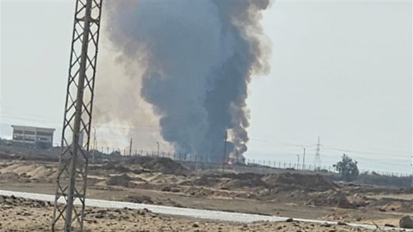 حريق نشب داخل مصنع