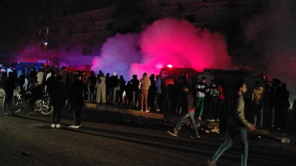 حريق بمحل لقطع غيار