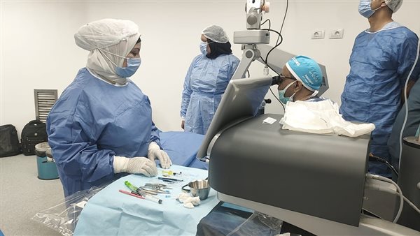 تشغيل قسم الرمد بمستشفى