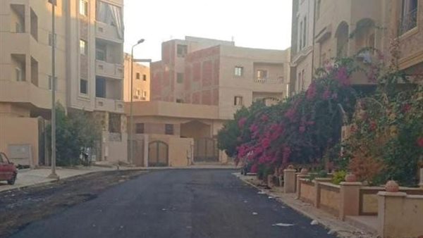 أعمال الطرق بحي جاردينيا