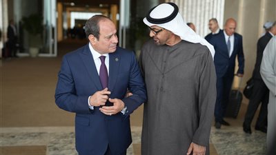 السيسي وبن زايد يشددان على ضرورة إدخال المساعدات الإنسانية بالكميات الكافية لـ غزة 