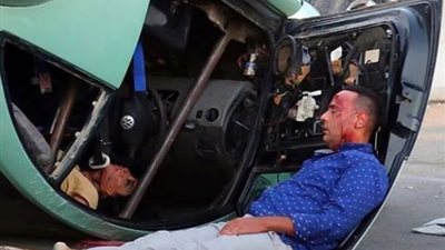 محمود عبد المغني يتعرض لحادث سيارة في “شارع 9” (صورة)