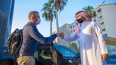 كارتيرون يصل مقر إقامة التعاون السعودي (صور)