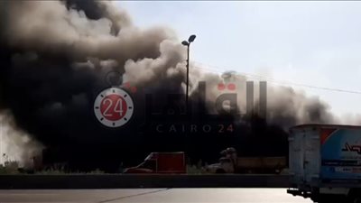 الدفع بـ10 سيارات إطفاء للسيطرة على حريق مجمع ثلاجات بالبحيرة (صور وفيديو)