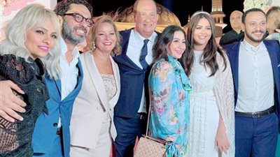 بوسي والشرنوبي أبرز الحضور في حفل عقد قران أحمد خالد صالح وهنادي مهنا (صورة وفيديو)