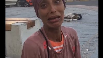 مناشدات لإنقاذ فتاة مشردة مصابة بشلل رعاش في الغردقة (فيديو)