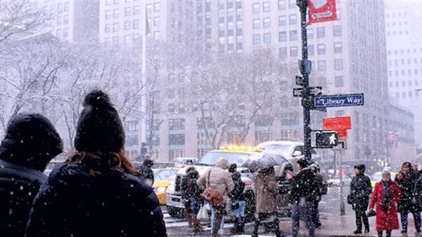 عاصفة ثلجية 