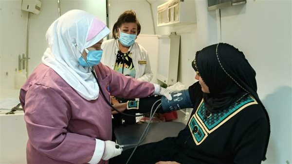 جانب من القافلة الطبية