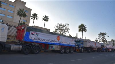 بحضور المحافظ.. انطلاق أكبر قافلة مساعدات من بورسعيد للأشقاء بغزة | بث مباشر 