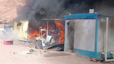 ننشر أسماء المصابين في حريق كرفانات وادي الراحة بسانت كاترين| خاص 