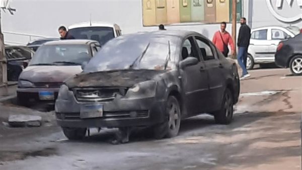 احتراق سيارة بالإسكندرية