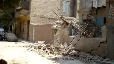 انهيار جزئي لعقار في مصر القديمة دون إصابات