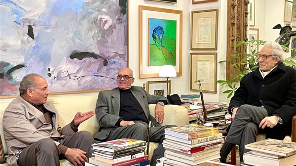 فاروق حسني مع محمد