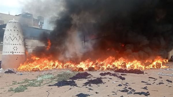 جانب من آثار الحريق