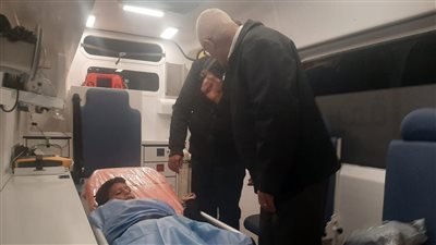 محافظ شمال سيناء يستقبل الدفعة الرابعة من الجرحى الفلسطينيين بمستشفى العريش العام