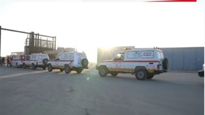 الهلال الأحمر المصري: دخول 12 سيارة إسعاف لغزة منذ تنفيذ اتفاق وقف إطلاق النار