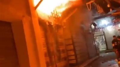 السيطرة على حريق محل أقمشة في أبو كبير بالشرقية 