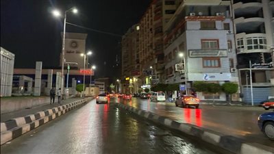 أمطار متوسطة تضرب المنصورة وانخفاض درجات الحرارة | بث مباشر